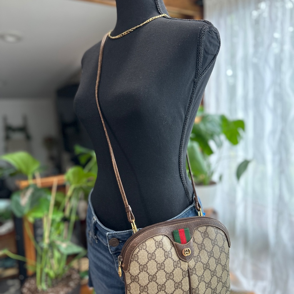 Vintage Gucci GG Supreme Ophidia Mini Crossbody Bag Certificate of Authenticity - Picture 11 of 16